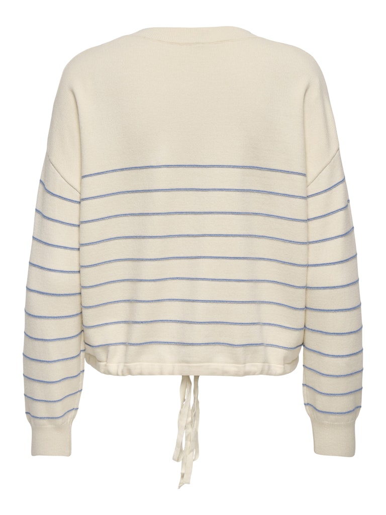 Onlsigne Life Ls Text Detai Oneck Cc Knt - Ecru Dessin