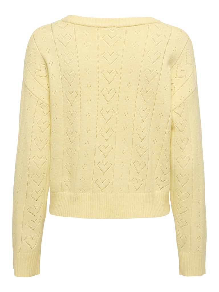 Onlisa Life Ls Struct Boxy Oneck Cc Knt - Geel