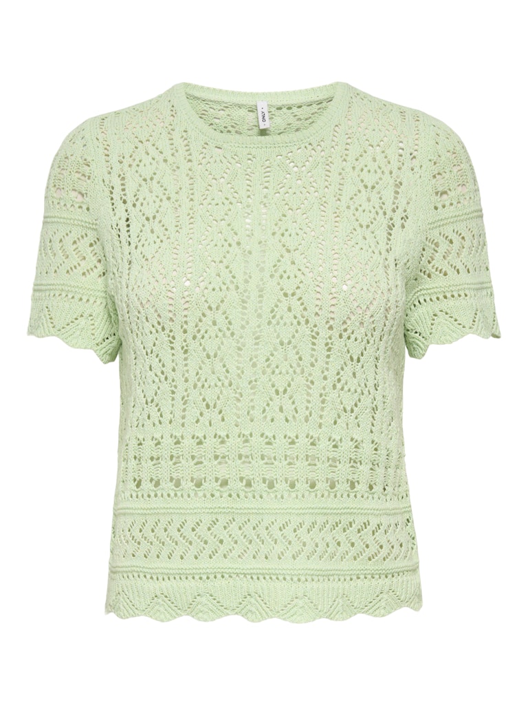 Onlelke Life Ss Structure O-neck Knt Nca - Mint