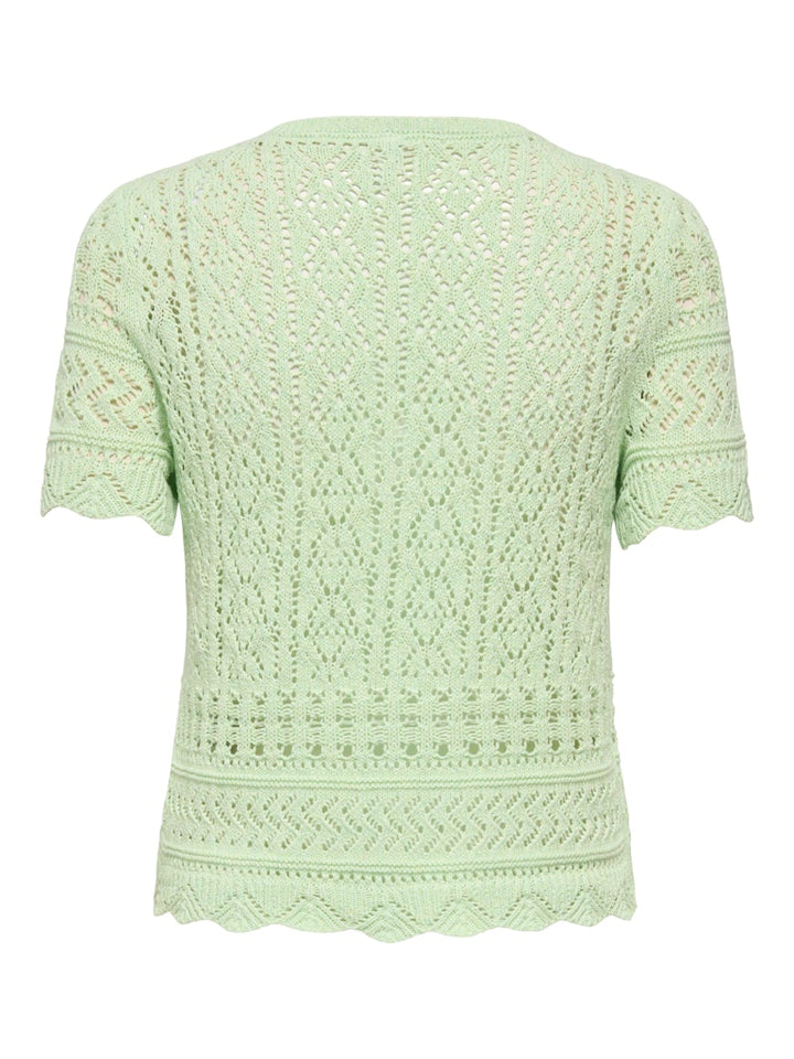 Onlelke Life Ss Structure O-neck Knt Nca - Mint