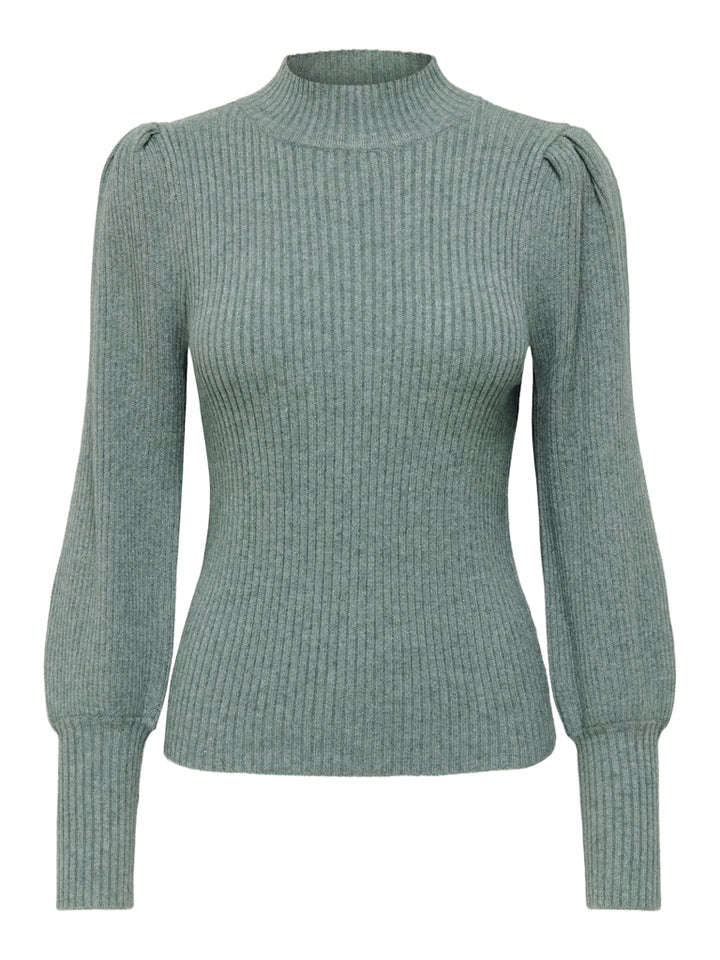 Onlkatia L/s Highneck Pullover Knt Noos - Oud Groen