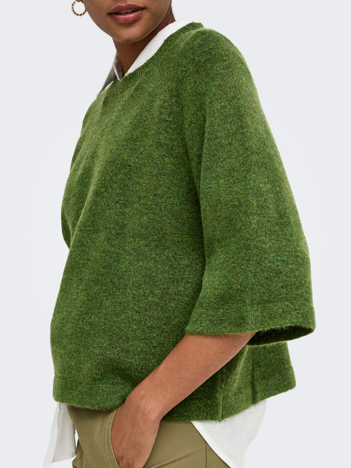 Onlsimoni 3/4 Pullover Knt Noos - Army