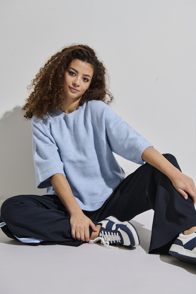 Onlsimoni 3/4 Pullover Knt Noos - Lichtblauw
