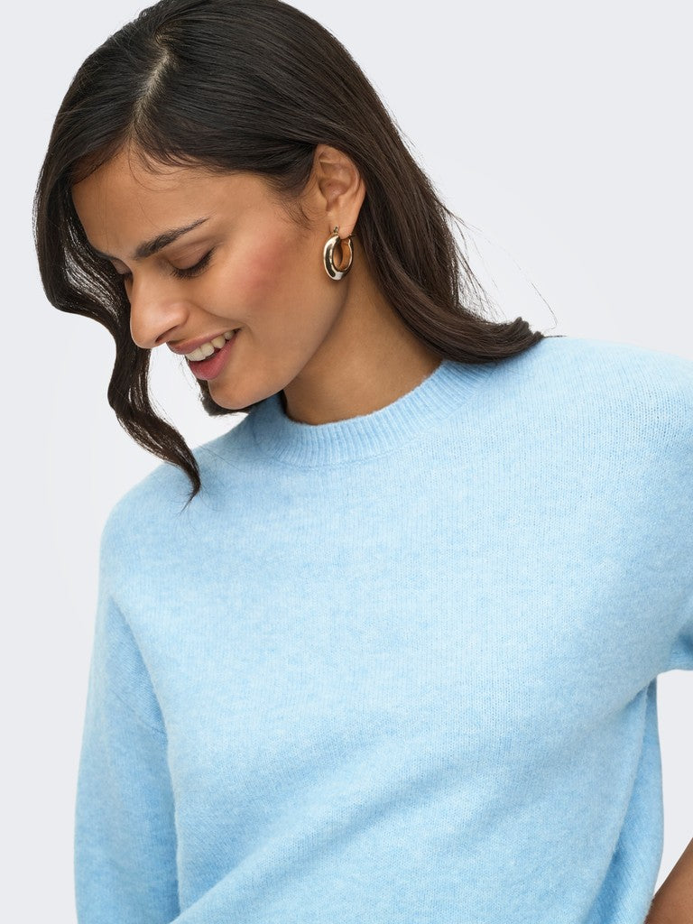 Jdychloe Life 3/4 On Pullover Knt Noos - Lichtblauw