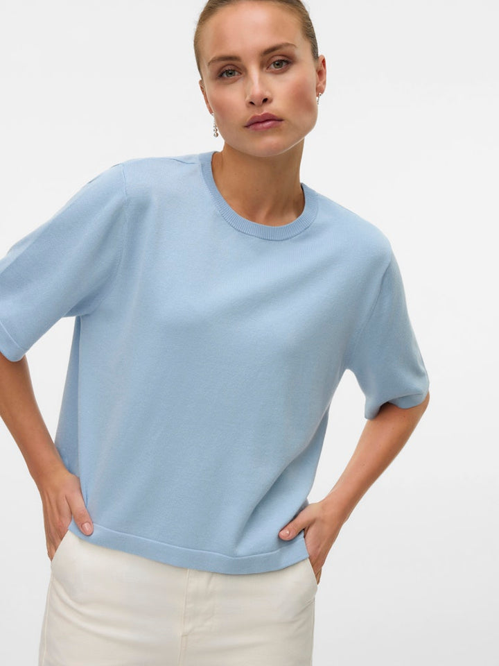 Vmsilje 2/4 O-nck Oversize Pull Ga Noos - Lichtblauw