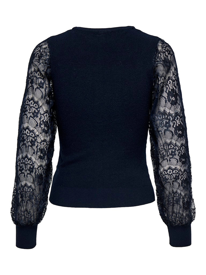 Onlperry Life Ls Mix O-neck Knt - Navy