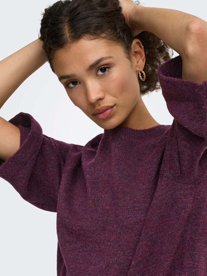 Onlsimoni 3/4 Pullover Knt Noos - Mauve