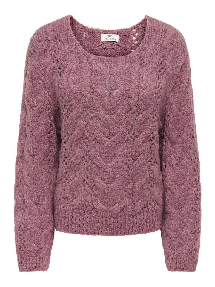 Jdydinea Kia L/s Structure Pullover Knt - Mauve