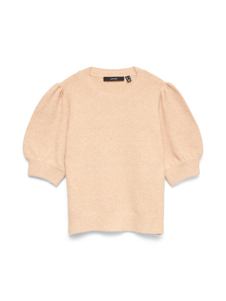 Vmdoffy 2/4 O-neck Pullover Ga Noos - Zalm/peach