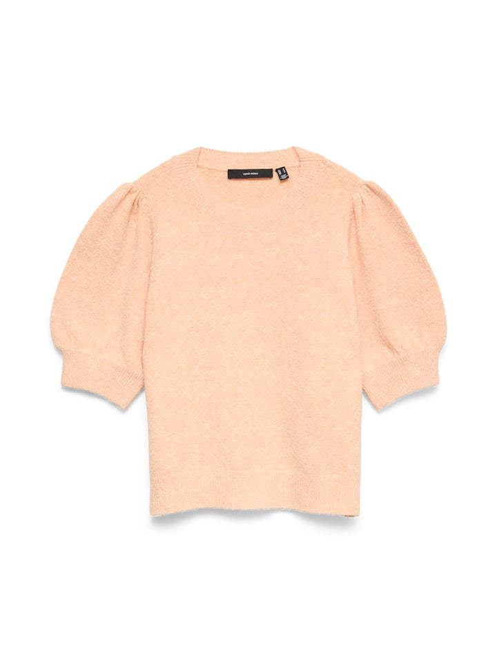 Vmdoffy 2/4 O-neck Pullover Ga Noos - Zalm/peach