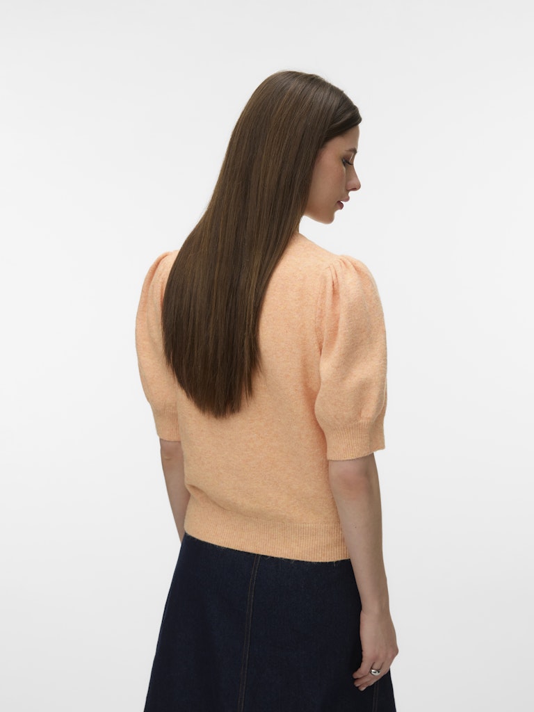 Vmdoffy 2/4 O-neck Pullover Ga Noos - Zalm/peach