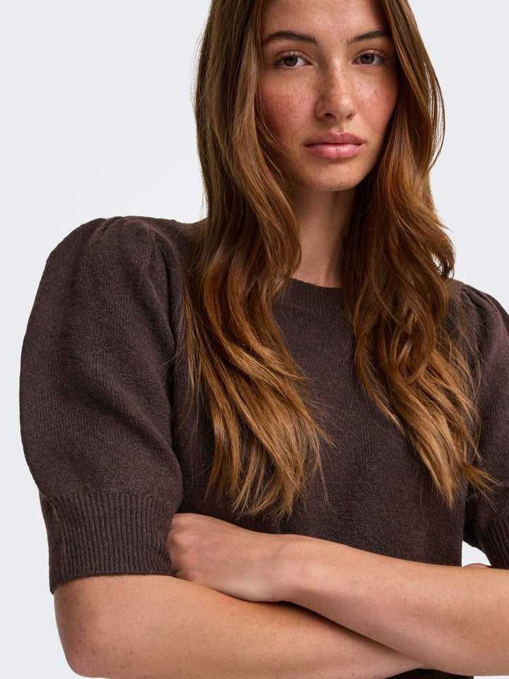 Onlrica Life 2/4 Pullover Knt Noos - Bruin