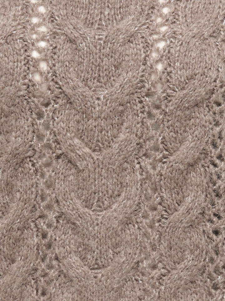 Jdydinea Kia L/s Structure Pullover Knt - Taupe