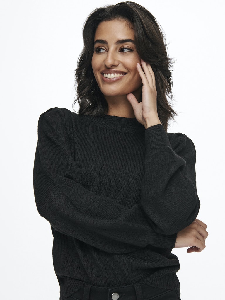 Jdyrue Life L/s Pullover Knt Noos - Zwart