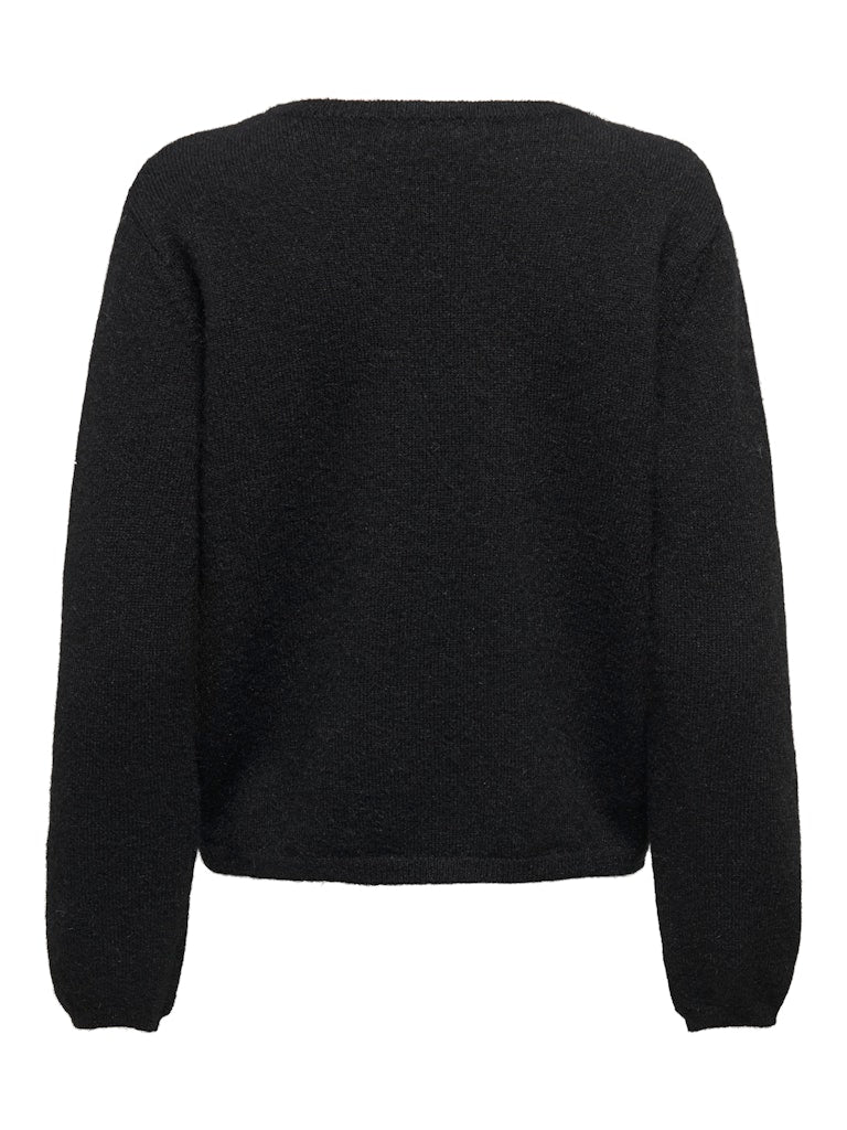 Jdyalva Life L/s Embellish Pullover Knt - Zwart