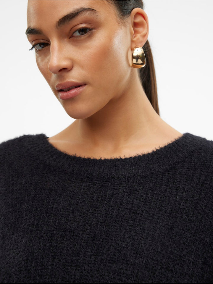 Vmpuff Ls O-neck Pullover Boo - Zwart