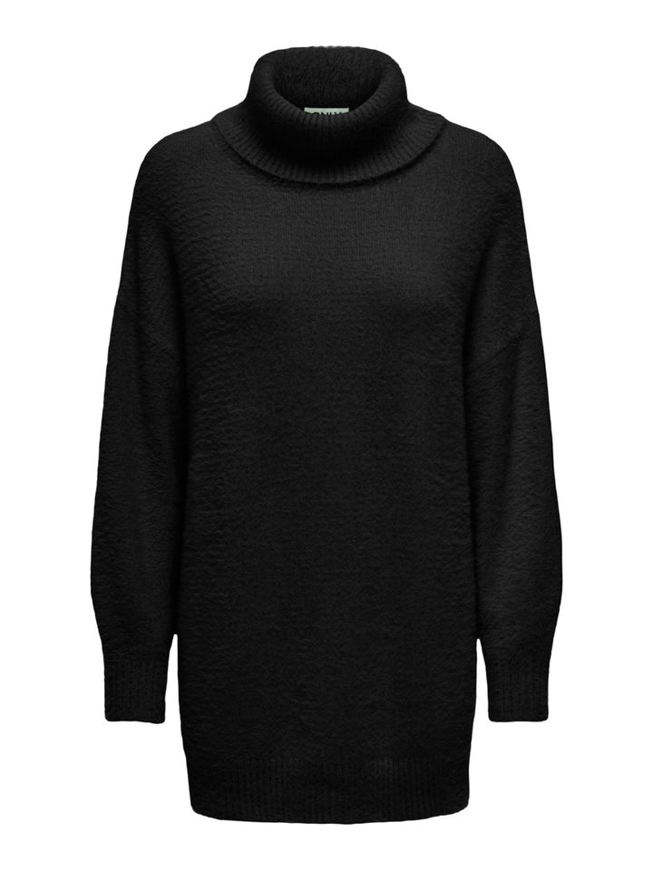 Onlpiumo Ls Loose Rollneck Cc Knt - Zwart