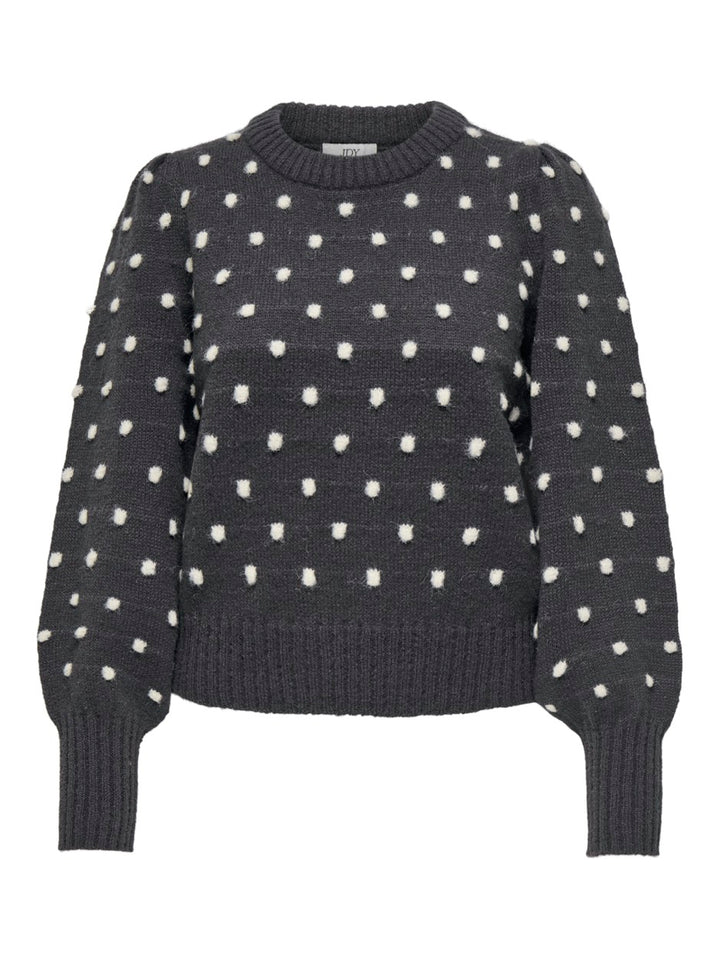 Jdysigrid Life L/s On Puff Pull Knt - Zwart