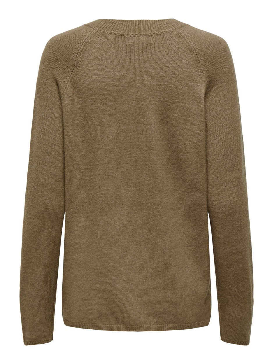 Jdymarco L/s O-neck Slit Pull Knt N - Grijs