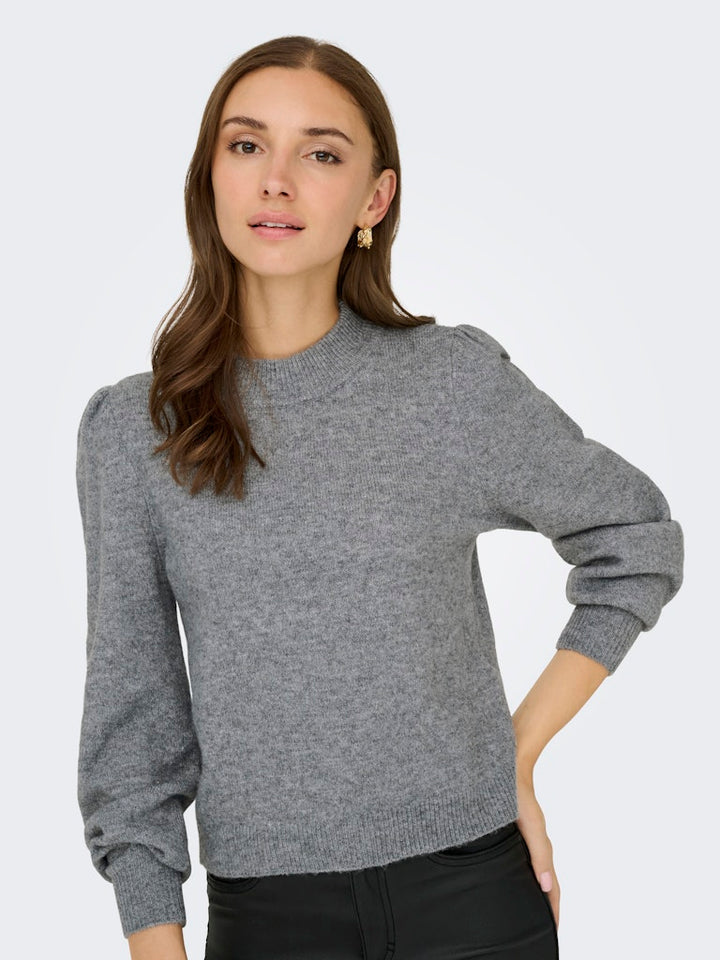 Jdyrue Life L/s Pullover Knt Noos - Grijs Melee