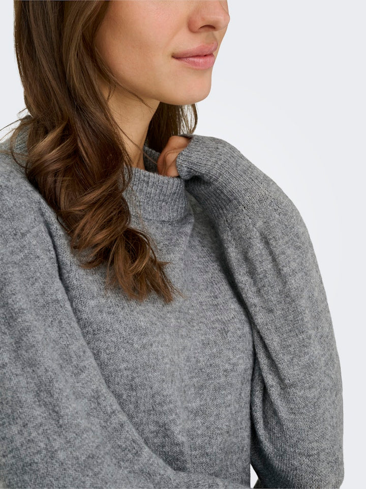 Jdyrue Life L/s Pullover Knt Noos - Grijs Melee