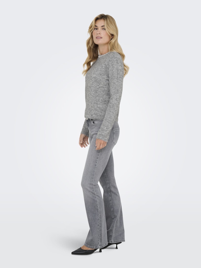 Jdyalva Life L/s Embellish Pullover Knt - Grijs Melee