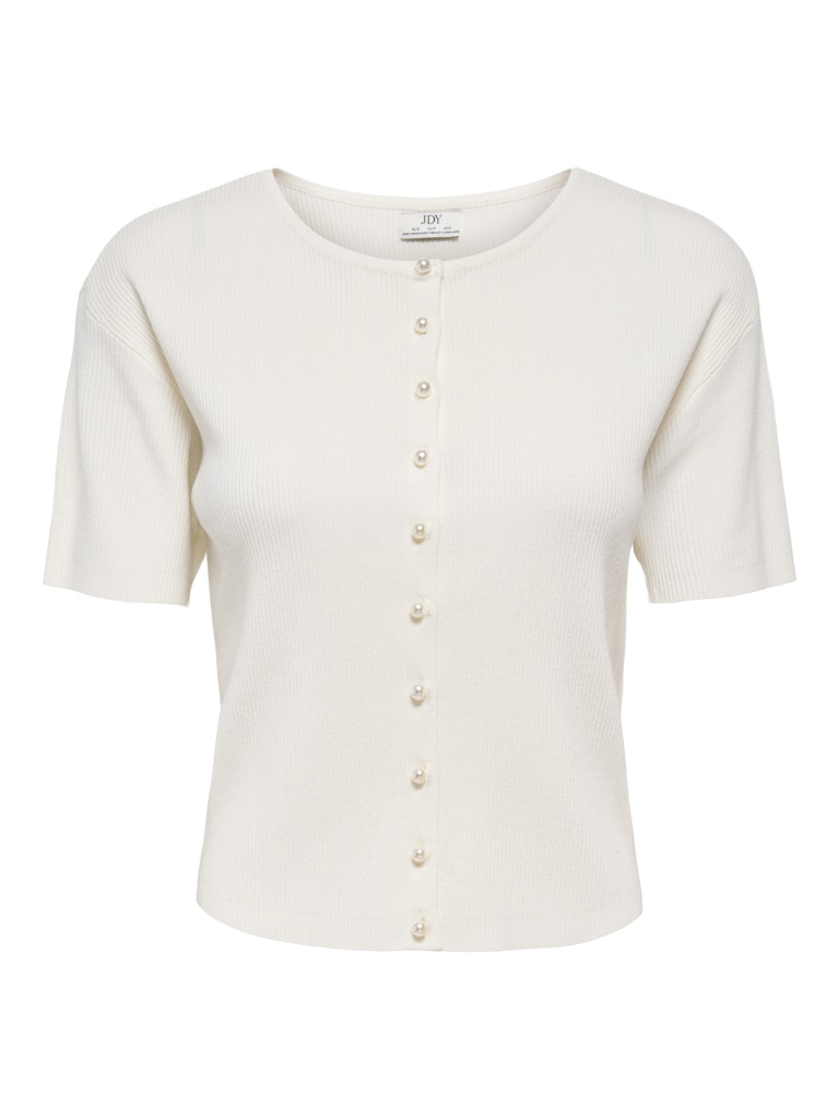 Jdygaby 2/4 O-neck Pearl Cardigan Knt - Off-white