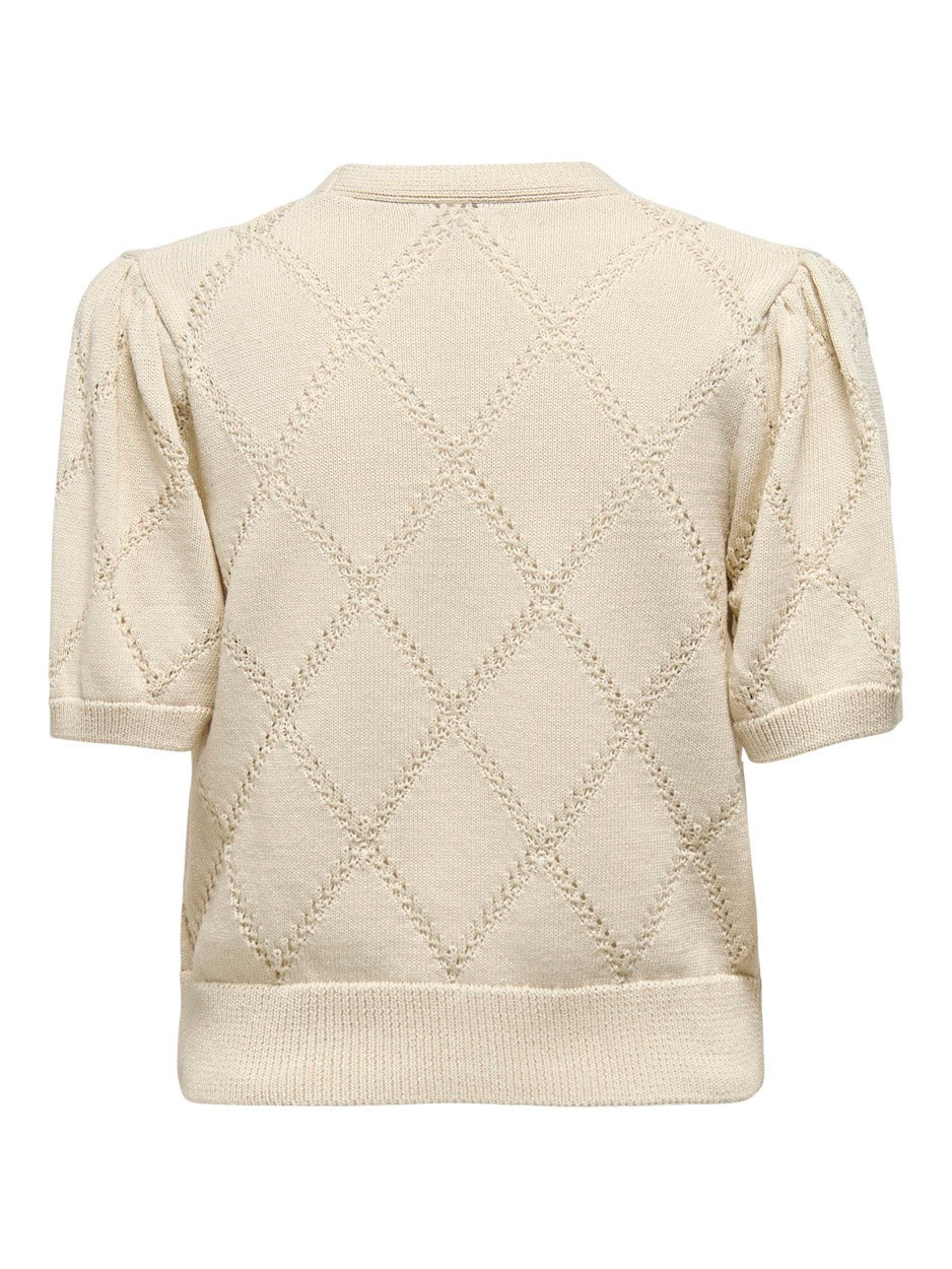 Jdythea Life Diamond 2/4 Cardigan K - Ecru