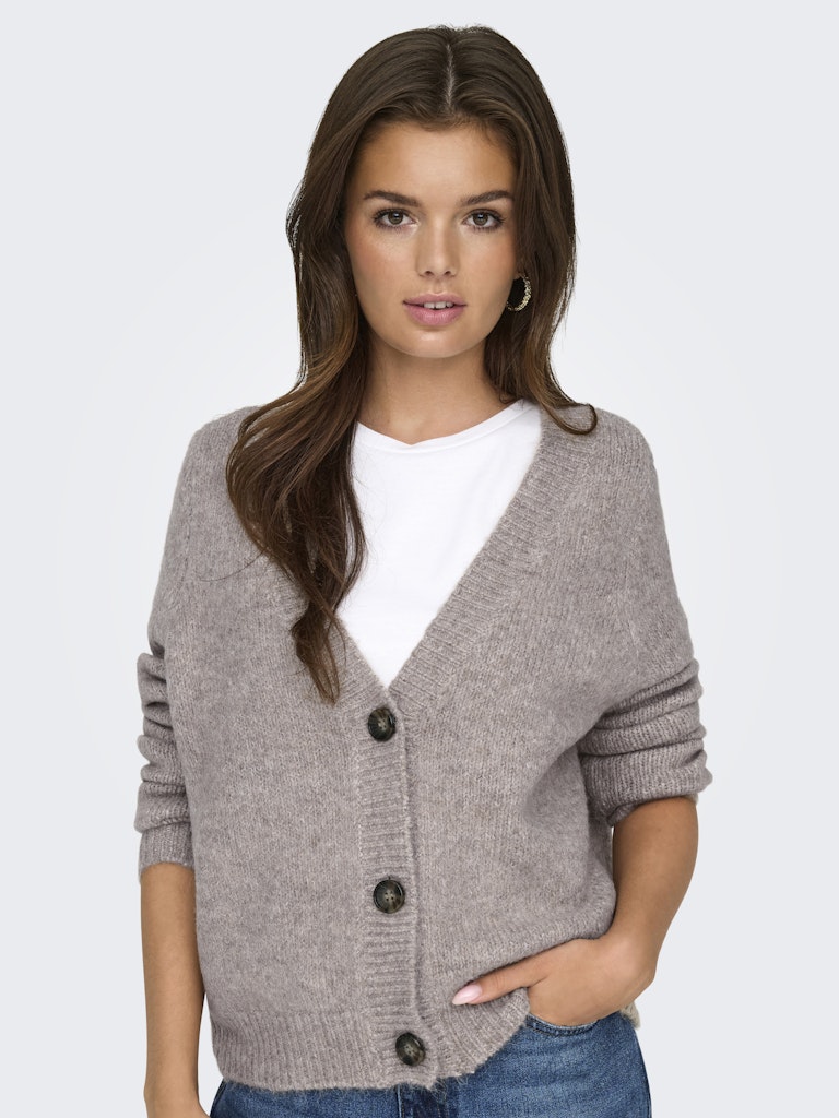 Onlzoey L/s Regular Cardigan Knt No - Zand