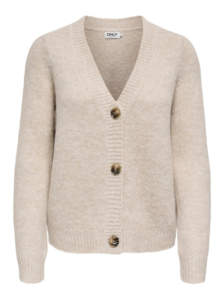 Onlzoey L/s Regular Cardigan Knt Noos - Beige