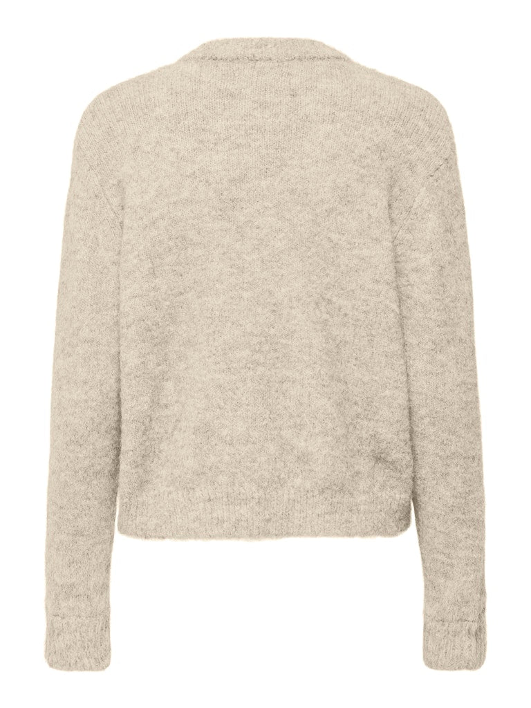 Onlmaggie Life Ls Button Cardigan Cc Knt - Beige