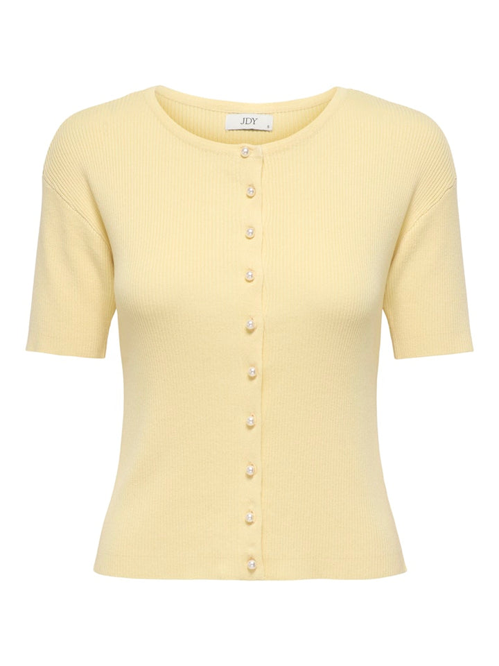 Jdygaby 2/4 O-neck Pearl Cardigan Knt - Geel