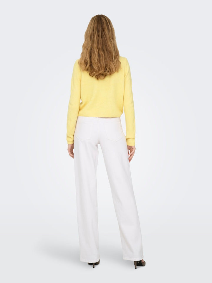 Jdychloe Life L/s Cardigan Knt Noos - Geel