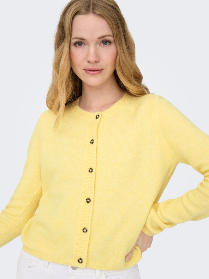 Jdychloe Life L/s Cardigan Knt Noos - Geel