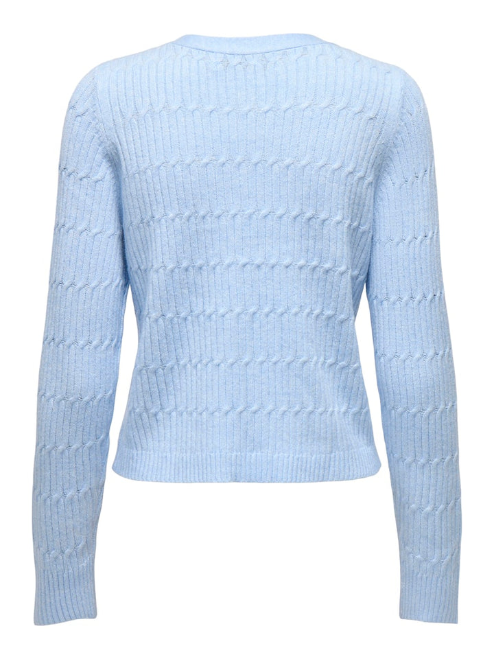 Onlkatia Ls Vneck Cardi Knt Noos - Lichtblauw