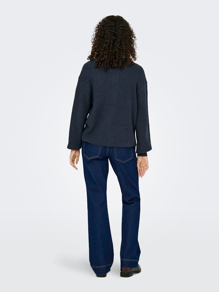 Jdylumi Life L/s Button Cardiga Knt Noos - Navy