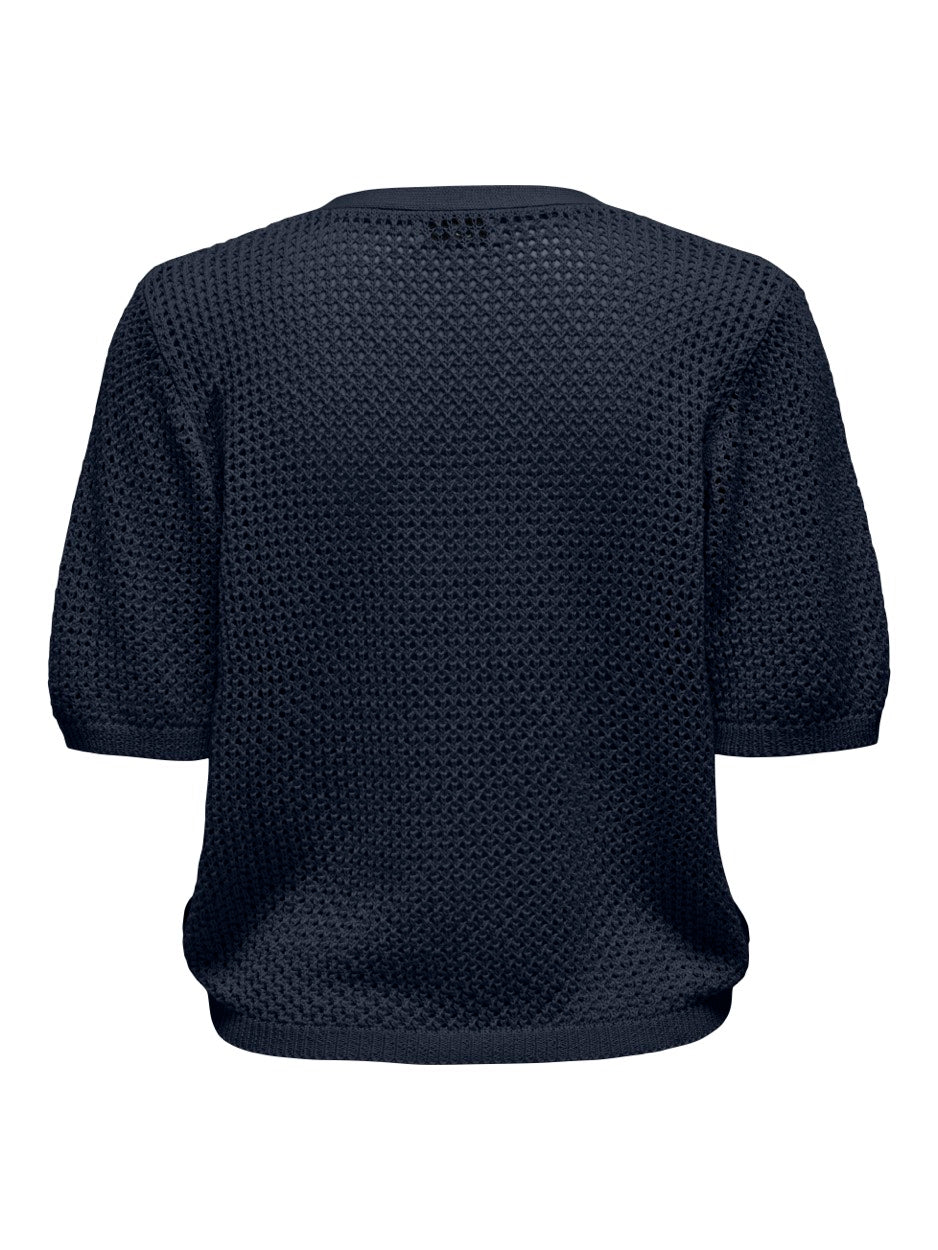Jdymehedi 2/4 Short Tie Cardigan Knt - Navy