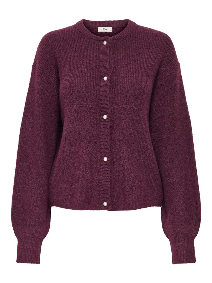 Jdylumi L/s Button Cardiga Knt Noos - Bordeaux