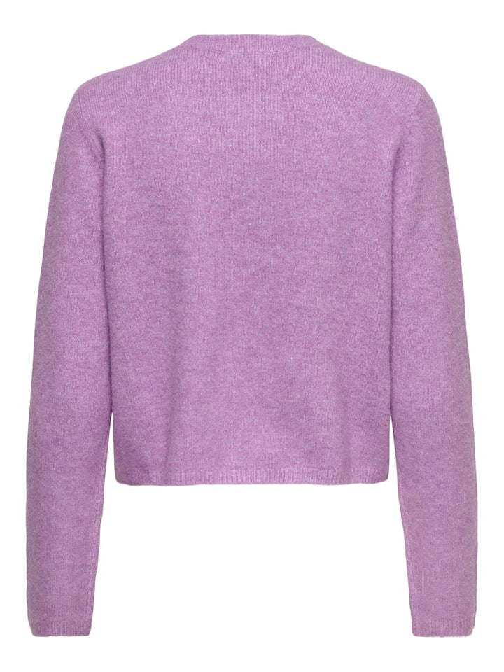 Jdychloe Life L/s Cardigan Knt Noos - Paars