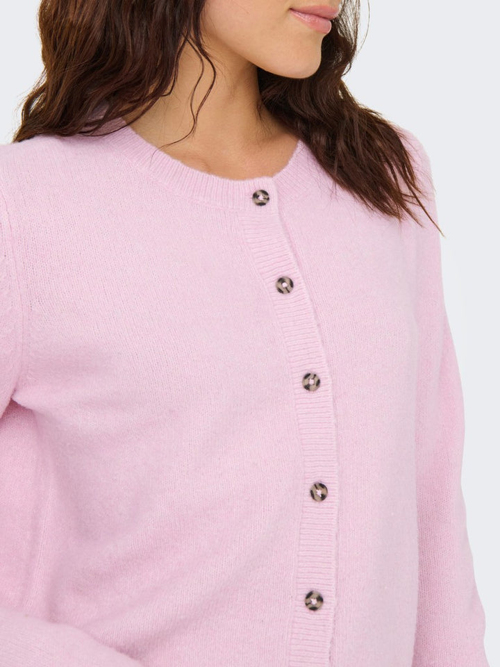 Jdychloe Life L/s Cardigan Knt Noos - Roze