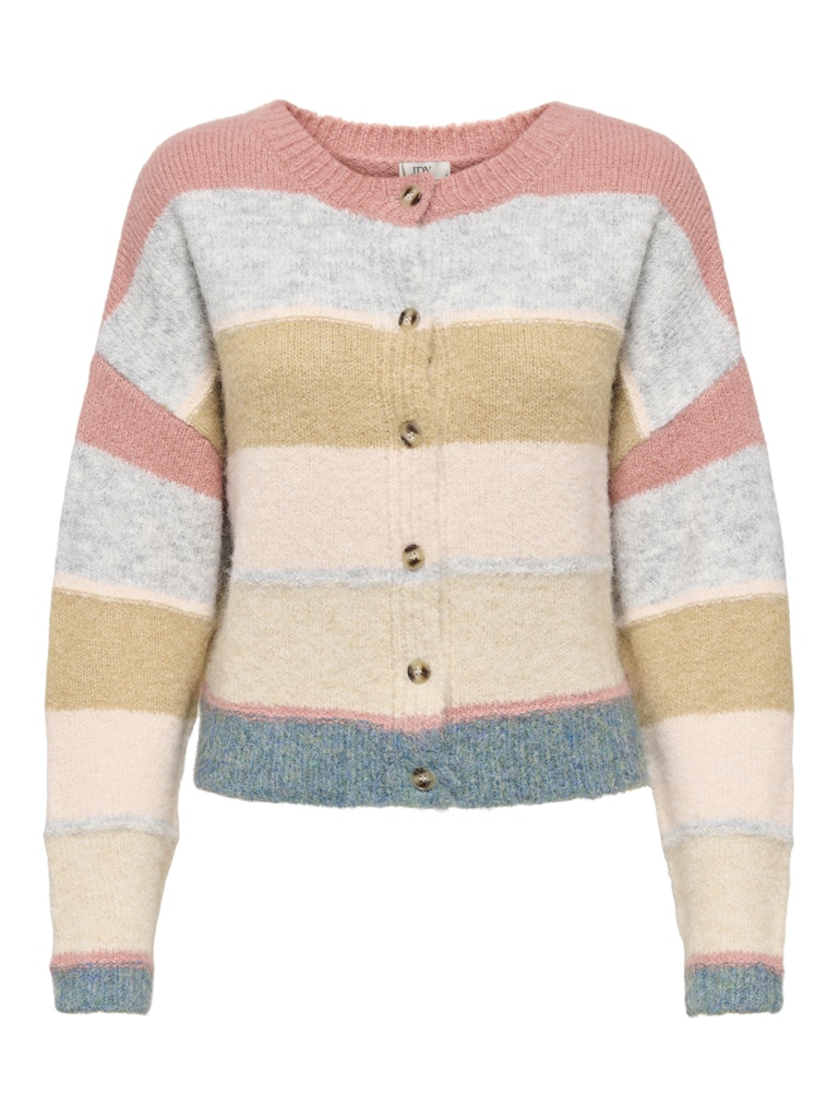 Jdycassidy Life L/s O-neck Cardigan Knt - Roze Dessin