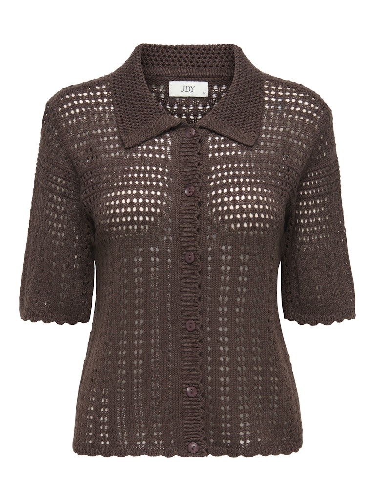 Jdyrobin 2/4 Collar Cardigan Knt Noos - Bruin