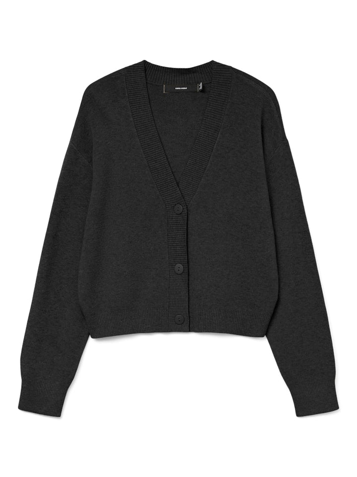 Vmgold Art Ls V-neck Cardigan - Zwart