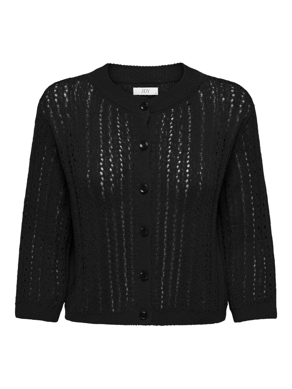 Jdysusannah 3/4 Short Cardigan - Zwart