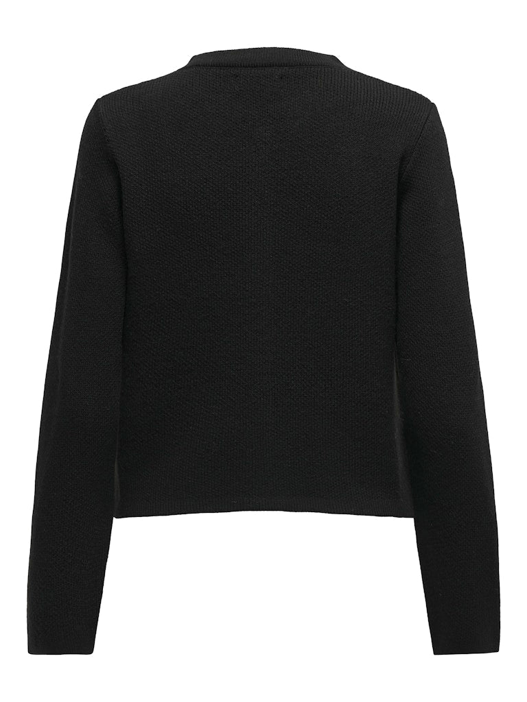 Jdykim Ls On Button Cardigan - Zwart
