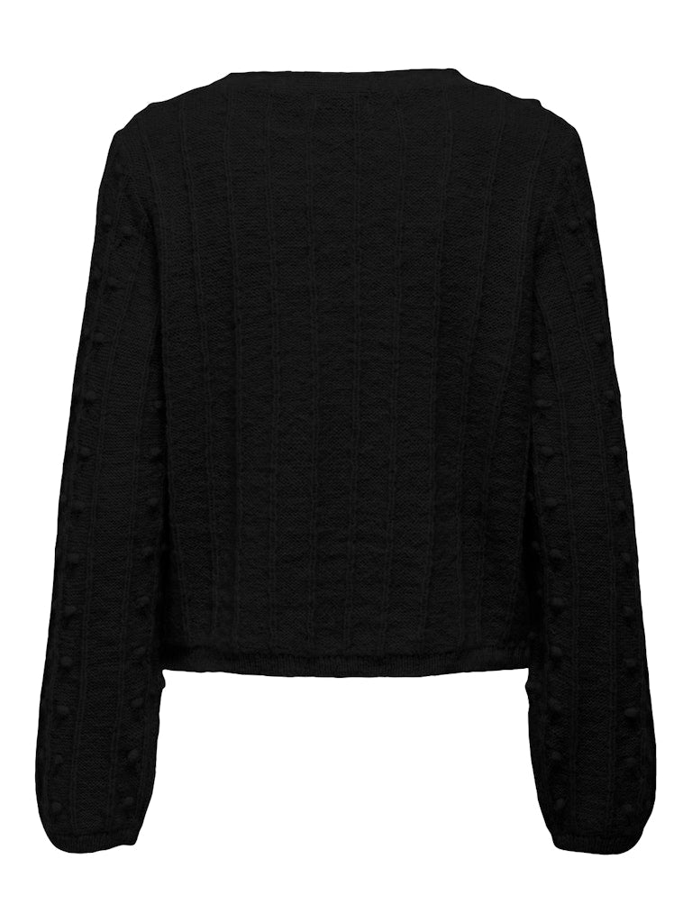 Jdysigrid Life L/s Tie Cardigan Knt - Zwart
