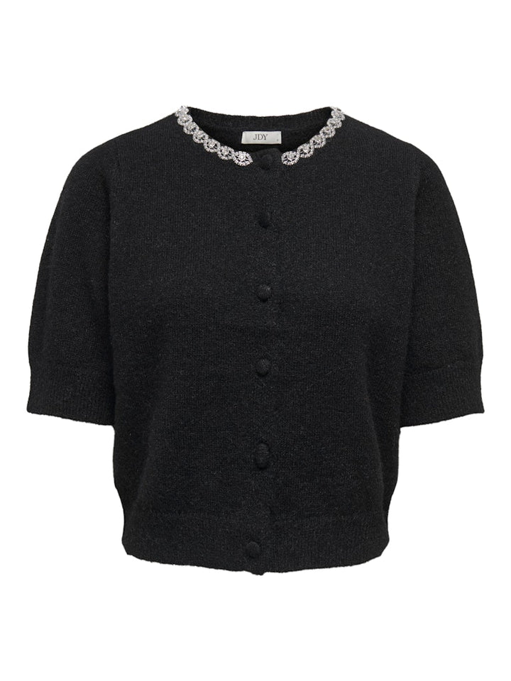 Jdyalva Life 2/4 Embel Cardigan Knt Noos - Zwart
