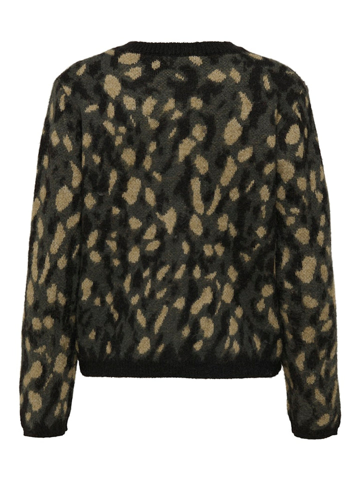 Jdykayla Life L/s Jacq O-neck Cardi Knt - Grijs Dessin