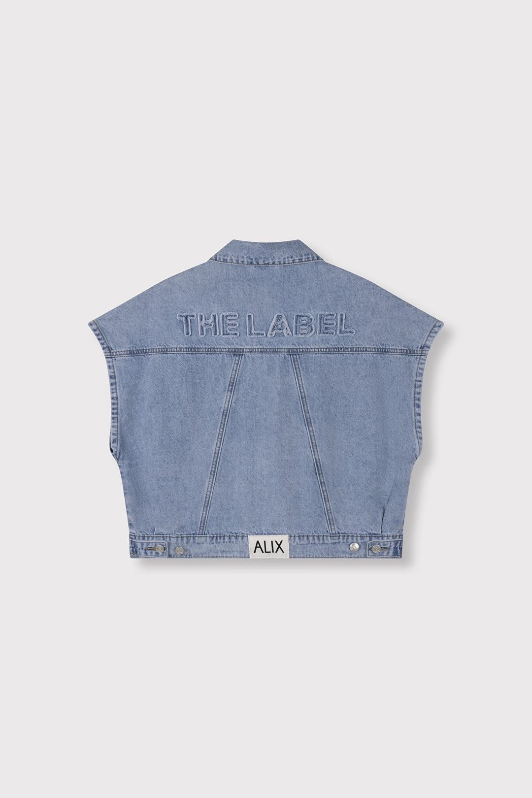 Soft Denim Waist Coat - Blue Denim