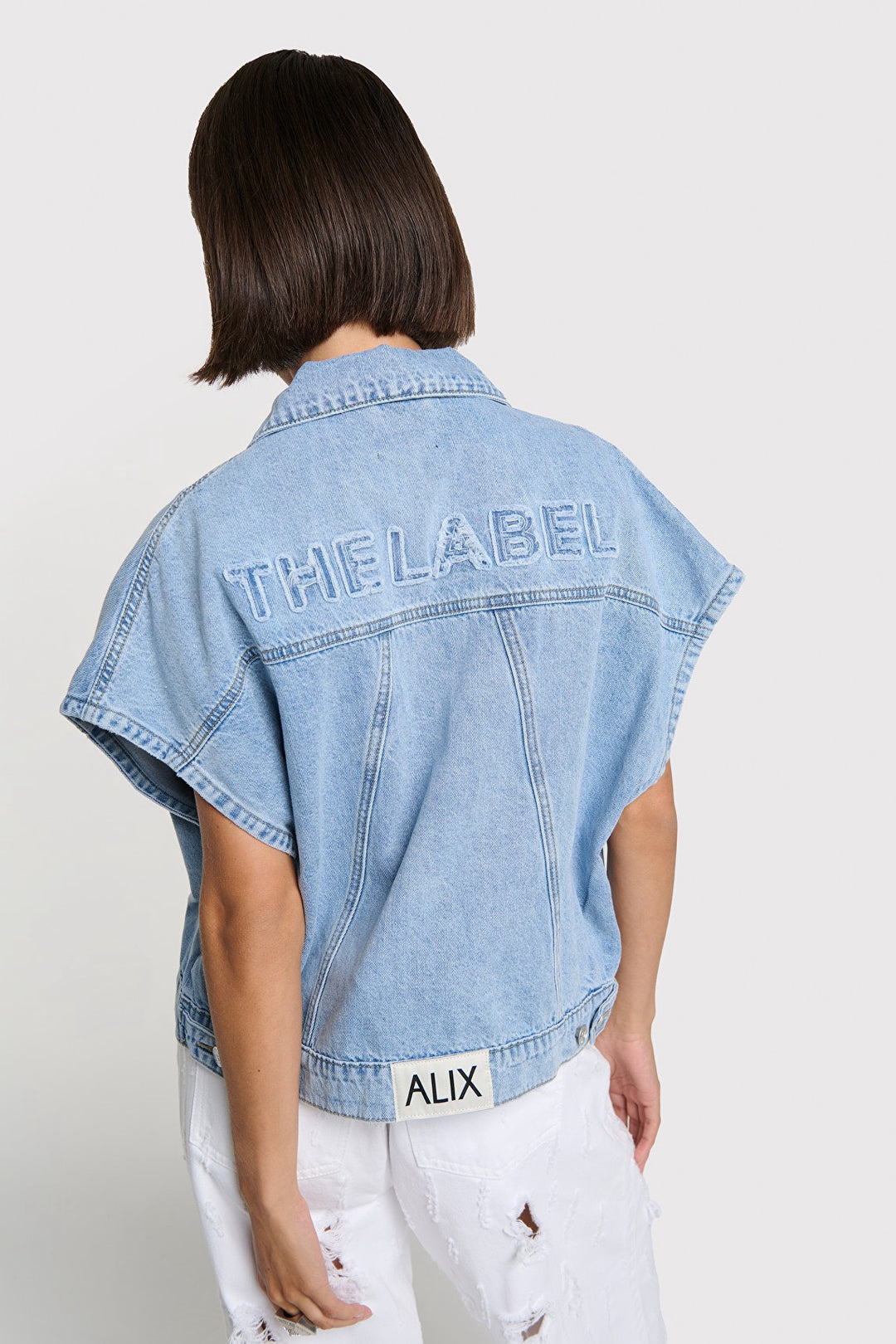 Soft Denim Waist Coat - Blue Denim